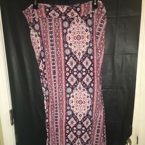 , tribal print maxi skirt 🌸🌷